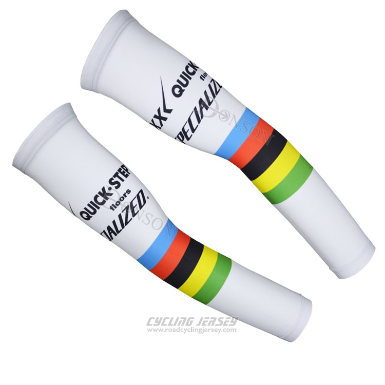 2015 Etixx Quick Step Arm Warmer Cycling White